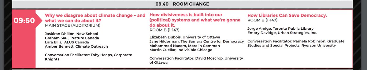 katiegibbs's tweet image. ahh how am I supposed to pick which session to go to next? All three of these look fabulous! Probably heading to the divisiveness session. Please tweet lots from the other sessions so I can follow along #DXC19 #conferenceproblems