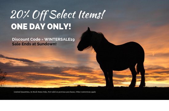 One Day Sale with 20% Off Select Items!🐎🐎 - mailchi.mp/paradisefarman…