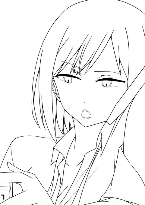 今日のしずりん線画
明日あげます 