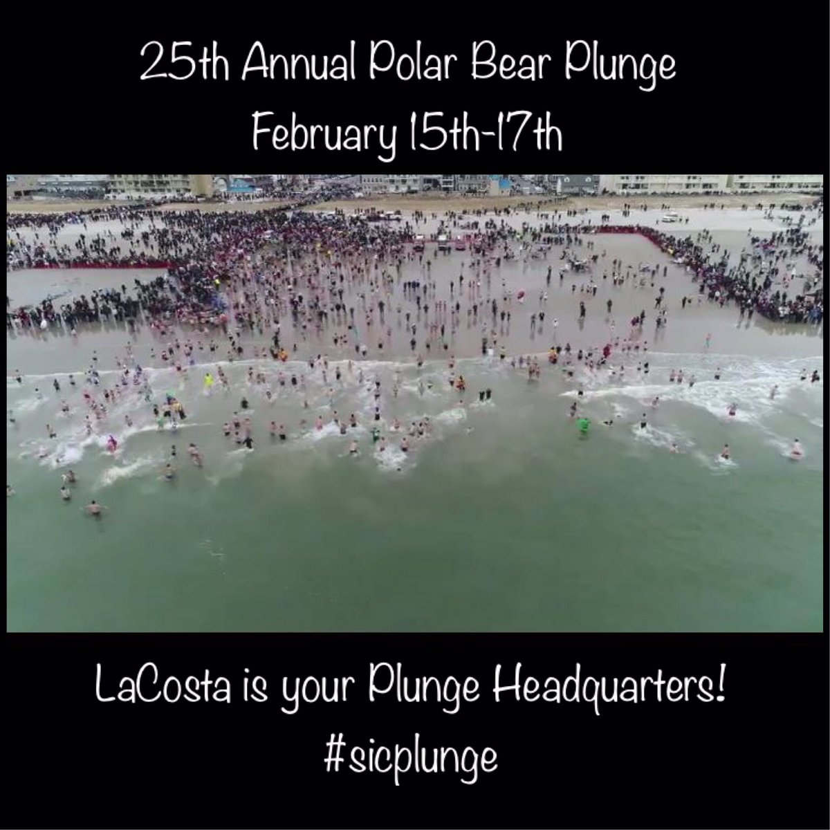We couldn’t be more excited for the 25th Annual Polar Bear Plunge! Help us make Polar Bear Plunge Weekend the best one yet! Sign up for the Plunge and the rest of the weekend's events today! #sicplunge
Plunge Registration- lacosta-lounge.ticketleap.com/25th-annual-po…