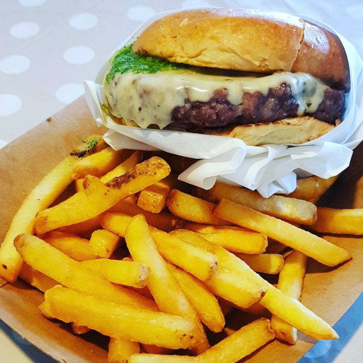 Just 1 week to go before we load in to <a href="/TrinityLeeds/">TRINITY LEEDS</a> Who's coming down for our Argentinian burger? Signature Yorkshire beef patty, melted cheese and a fresh chimichurri sauce! #burgers #food #homemade #streetfood #leeds #popup #trinitykitchenleeds