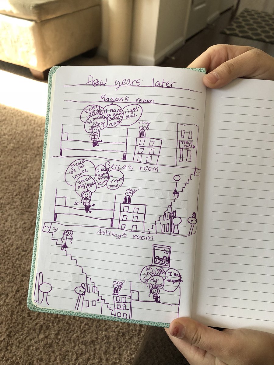 So, my daughter Noah is working on her own comic. Hehe — and so it begins. #comicbooks #indiecomics #futurewriter #futurecreator #makecomics #kidsart #kidartwork #kidcomics