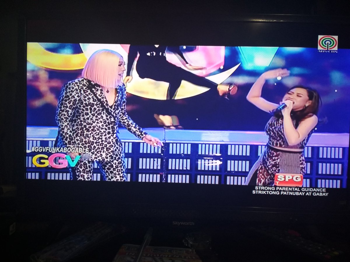jeenuhdee's tweet photo. This girl is on F I R E!  🔥 Galing galing talaga...  @itsMorissette #GGVFANKABOGABLE https://t.co/STq4WrwbNK