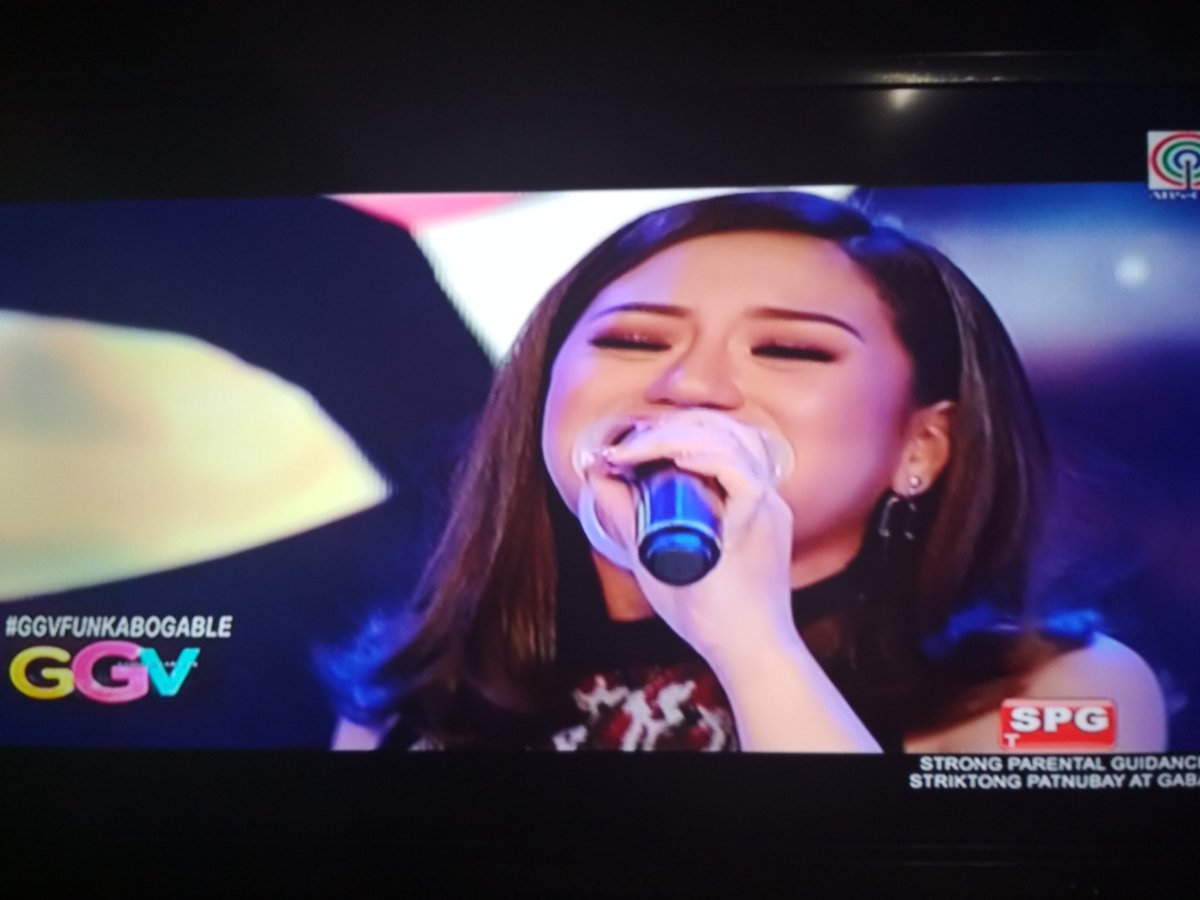 jeenuhdee's tweet photo. This girl is on F I R E!  🔥 Galing galing talaga...  @itsMorissette #GGVFANKABOGABLE https://t.co/STq4WrwbNK