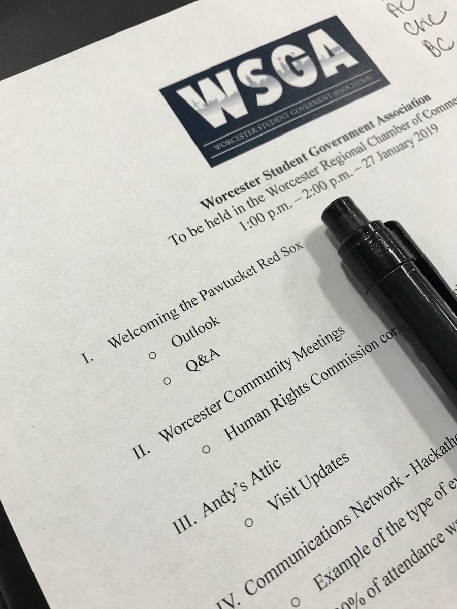 Happening now: <a href="/worcestersga/">WSGA</a> meeting <a href="/chamberworc/">Worcester Chamber</a> with special guests from <a href="/WooSox/">Worcester Red Sox</a> #collegetown @PolarPark2021