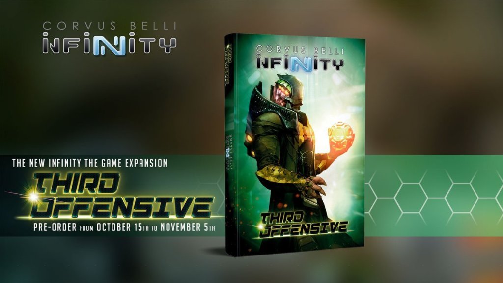 Wargarage's tweet image. Third Offensive is Corvus Belli's miniatures wargame Infinity the game, latest expansion, we wrote this review for you to know what to expect of this book. wargarage.org/english/infini…