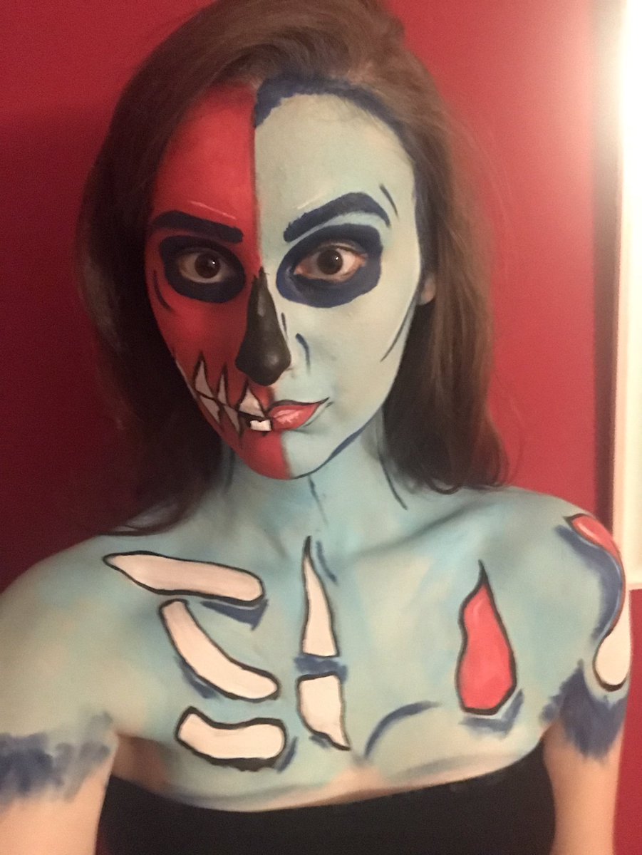 Pippa_J_'s tweet photo. Body paint
#sfx #art #artwork #bodypaint #bodypainting #facepaint #popart #paint #Halloween #halloweenmakeup #makeup https://t.co/XUgnB4H8vQ