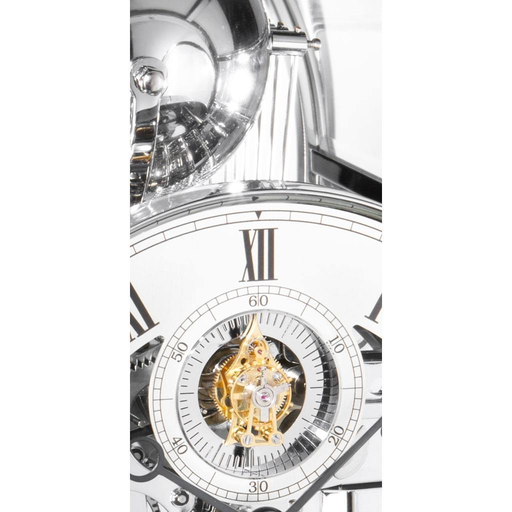 Kieninger Kupola Mantel Clock, Triple Chimes, 9 Bells, Chrome.#clocks #clock #time #homedecor #wallclocks #watches #art #style #gift #clockdesign #Clockblockers #decoration #decor #art #color #sale  #shop #onlineshopping #shopnow #clockshop #antiques #tableclock #mantleclock