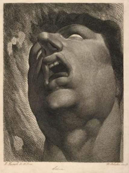 callec6's tweet image. WILLIAM BLAKE - 'Satan' (c.1790)
Etching and engraving.