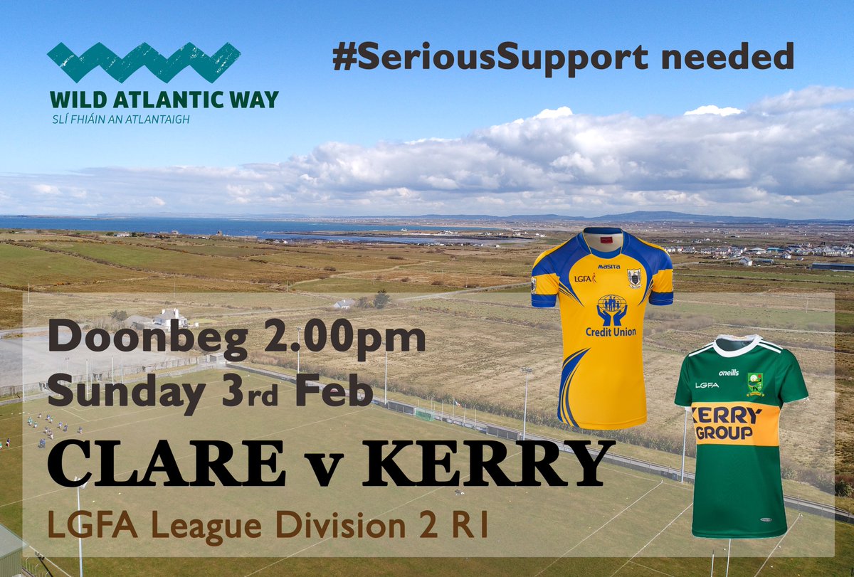 AnoisPhoto's tweet image. One of the most picturesque venues in Ireland - Doonbeg, the venue for @Clarelgfa v @kerryladiesfoot NFL Div 2 clash. If on the @wildatlanticway next Sunday, drop in and support, #LGFA #SeriousSupport #Properfan