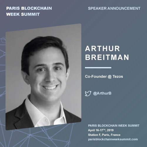 ParisBlockWeek's tweet image. Speaker Intro #1: ⁦@ArthurB is the Co-Founder of @tezos , a  self-amending cryptographic ledger. It achieves consensus not just about the state of a ledger, but about the state of its own protocol. #PBWS2019