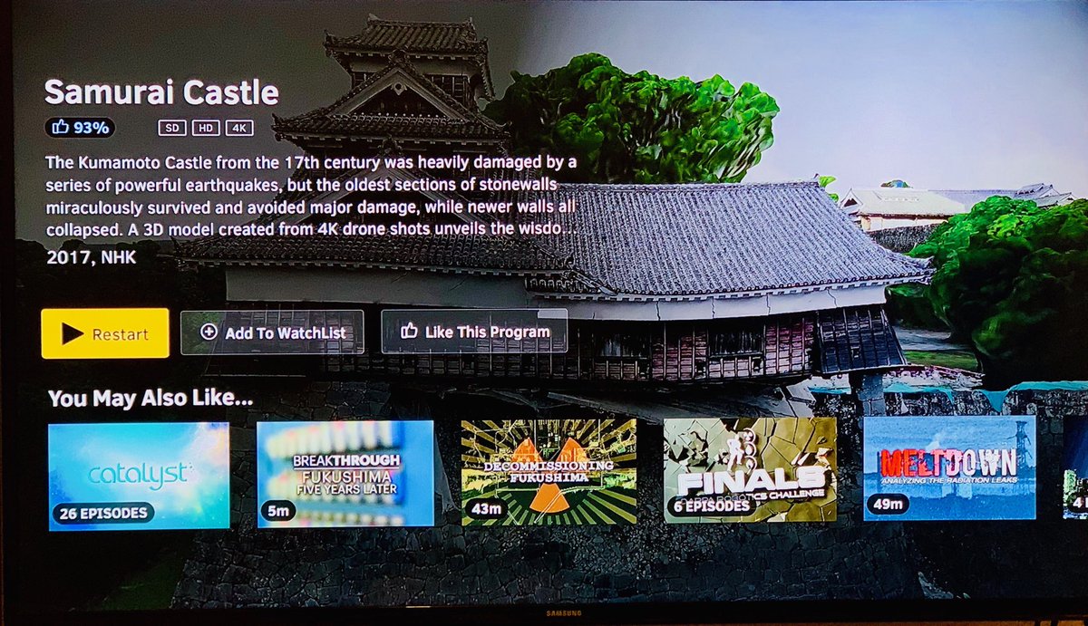 PugTrader's tweet photo. Amigos no se pierdan el increíble documental #SamuraiCastle para pasar un rato agradable y aprender sobre el espíritu humano, la mezcla de tradiciones ancestrales con tecnología ultra moderna y matemáticas!
Vía @CuriosityStream #TRMX #MachineLearning https://t.co/mxyW8cQD72