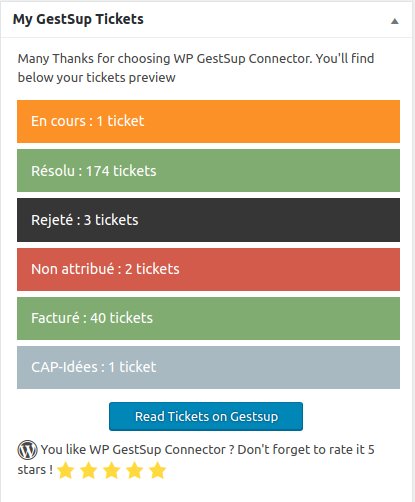 SebastienSerre's tweet image. [Mise a jour]Visualisez directement depuis le back-office WordPress le nombre de tickets GestSup. wordpress.org/plugins/wp-ges… #wordpress_developer #wordpressplugins #helpdesk @GestSup