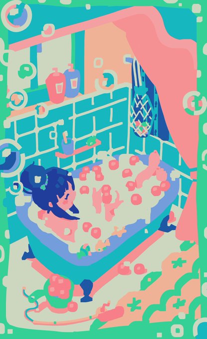 「bathtub」 illustration images(Latest)｜10pages
