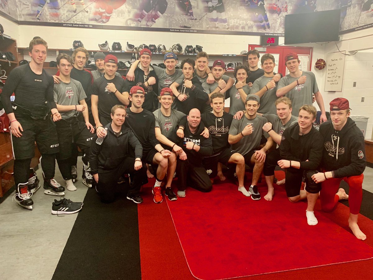 The boys <a href="/Storm_City/">Guelph Storm</a> are all on board! Big playoff run ahead, but tweeting first! <a href="/WinmarGuelph/">WINMAR® Property Restoration Specialists - Guelph</a> <a href="/McFaddensMvmnt/">McFadden's Movement</a> #MM27 #WarmUpForBellLetsTalk #JoinTheMovement