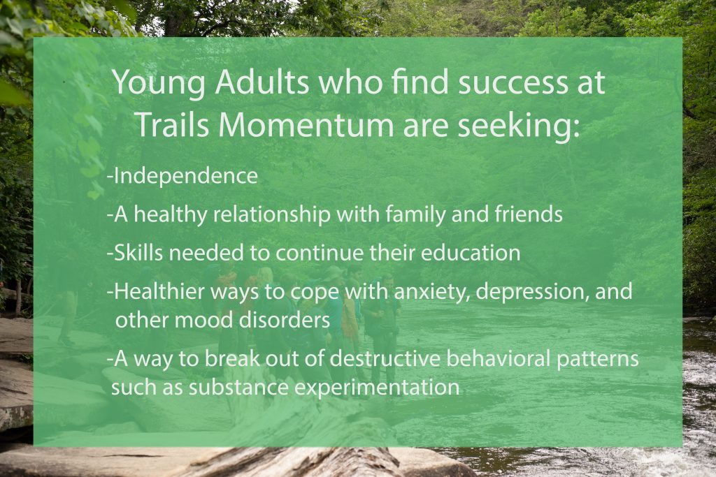 TrailsMomentum's tweet image. Many of the students we help have spent years feeling stuck without the skills and motivation to break themselves out. We help students rediscover their sense of self, dreams, and passions, learn more: pos.li/2b39im
#TrailsMomentum #YoungAdultAdventure #GapYearProgram