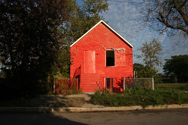 AlphawoodEx's tweet photo. In her Color(ed) Theory series, Amanda Williams explores the role color plays in our perceptions of a space. Her collaboration piece with Andres L. Hernandez and Shani Crowe titled "Thrival Geographies" will be on view during #DimensionsofCitizenship at @659Wrightwood. https://t.co/Tm88T3c4kz
