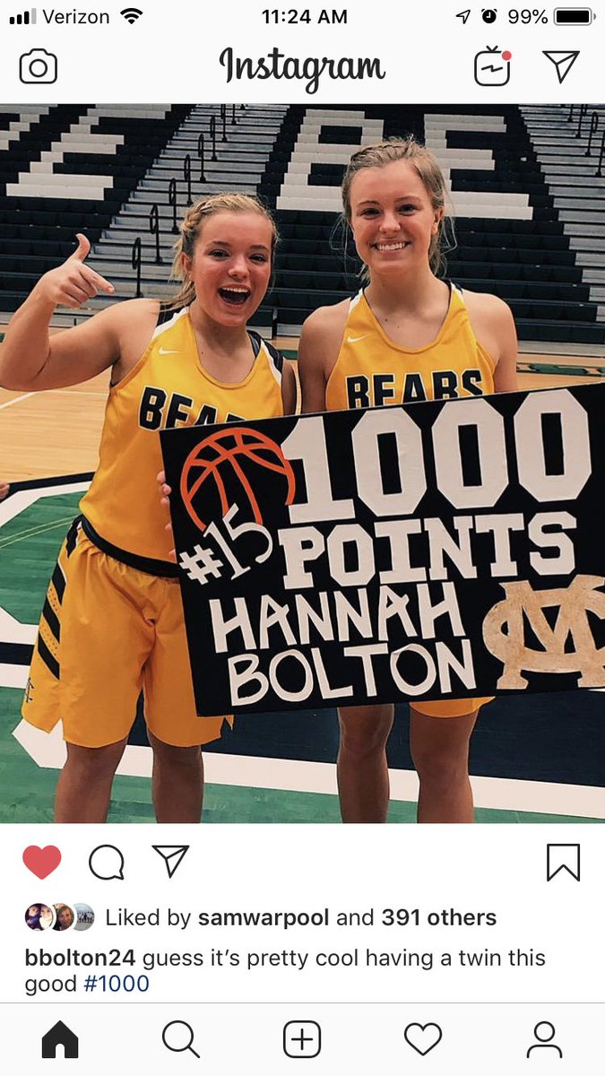 INBears2020's tweet photo. Congrats to @hannahboltonn 5’5” SG/PG from Monroe Central for reaching 1,000 career points! @MasonHAsher @coachbeckett https://t.co/XbnhqSXrb8