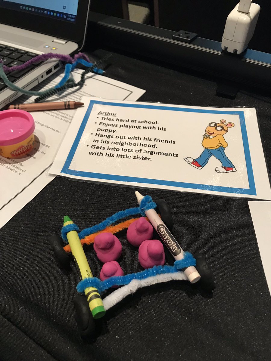 I absolutely love this activity!! Great session @DrJacieMaslyk ! 
Awesome way to bring the design process into reading! 
@amico_412 and I had to design a mode of transportation for Arthur 👊
#STEAMmakers #FETC 

Check it out @robinbishop62 @altman_liz @amyjoy1973 @gibson12025