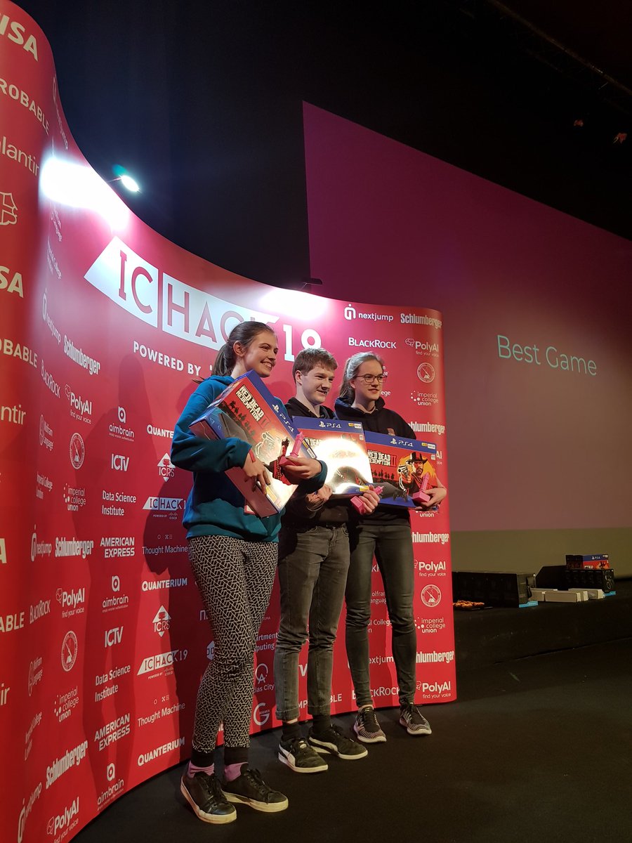 ICHackUK's tweet photo. Prizewinners are being announced! #ICHack19 https://t.co/vG0ednJ1T0