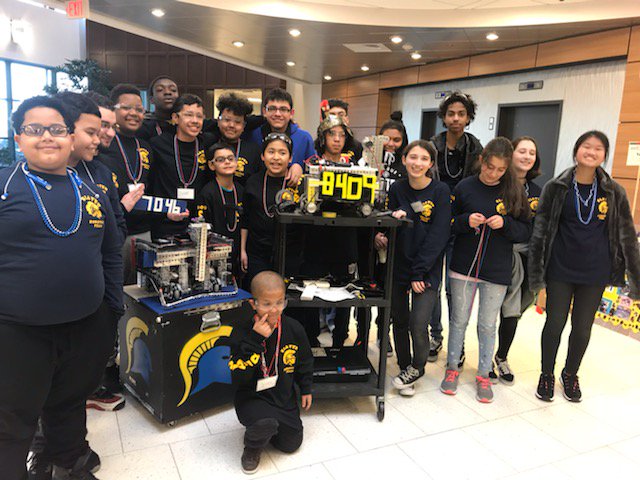 Congratulations to our Slater Robotics Team.  They won 1st place at the First Tech Challenge.  Thank you Mrs. Chisholm for your dedication.  Our Slater students are awesome.