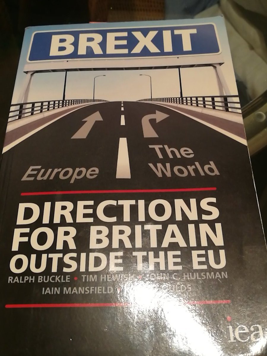 1/ Before the referendum, the IEA held a prize to see who could come up with the best brexit plan. The winning entry and others were released as a book: