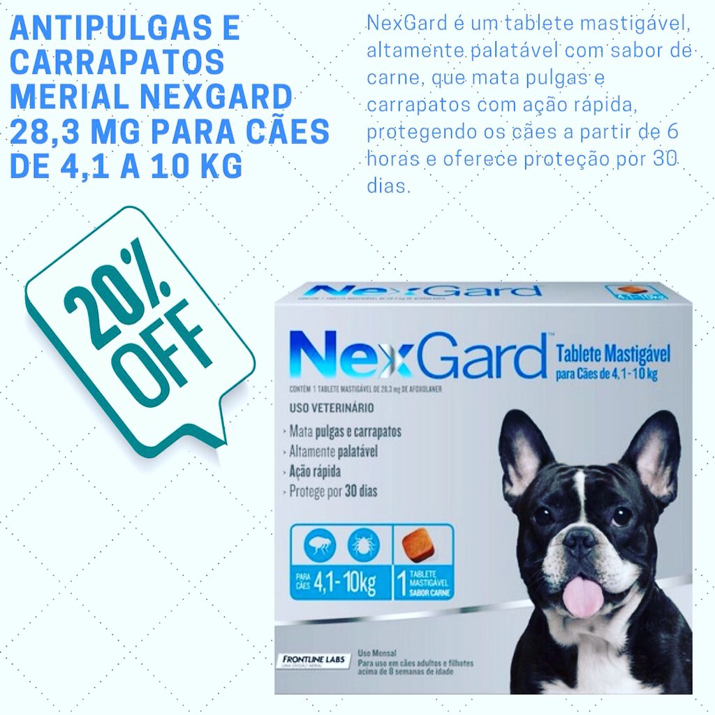 Foxpetonline's tweet photo. Últimas unidades 
https://t.co/gr1Z7RRjEO
#pet #pulga #pulgas #dog #cachorro #cachorros #antipulgas #domingo #SDVcomTeamDetremura #SDV  #SDVX https://t.co/4pGgM3MxgH