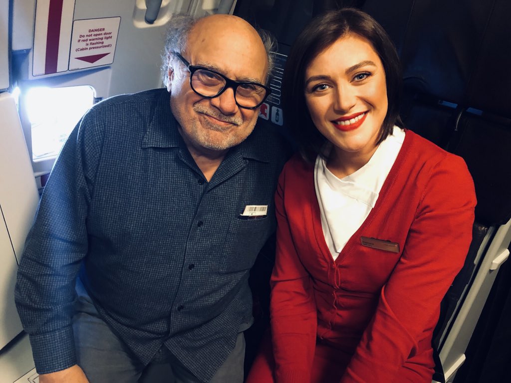 steffjoelle's tweet photo. Had the absolute please of looking after @DannyDeVito today! What a ledge! @TheGNShow I told him to come on the show to promote dumbo! #pleaseinviteme #fan #lad #givehimacall https://t.co/g1HEMlxvLz