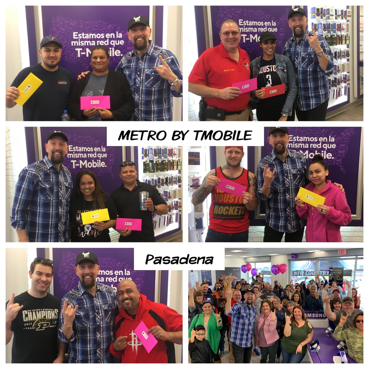 TheBullHouston's tweet photo. Making Winners all over #BullCountry! Great crowd today at @MetroByTMobile in Pasadena https://t.co/BKwZPpYuTM