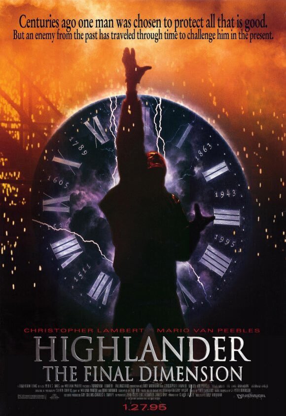 FilmNewsNos's tweet photo. 🎬MOVIE HISTORY: 24 years ago today, January 27, 1995, the movie ‘Highlander III: The Final Dimension’ opened in theaters!

#ChristopherLambert #MarioVanPeebles #DeborahKaraUnger #MartinNeufeld #MakoIwamatsu #RaoulTrujillo #JeanPierrePerusse #DanielDo #JackEllerton https://t.co/4ELpCgNYHP