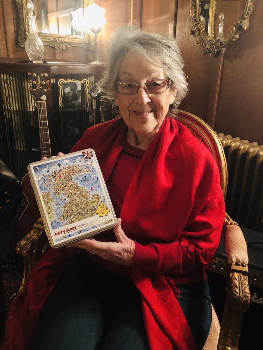 avrilappleyard's tweet photo. @artyglobe Mum loves her #jollyBritain jigsaw and can’t wait to give it a go! #gift #britishgift #art #artist #architecture #greenwhich @greenwichmkt #british @hartwigbraun you are talented! https://t.co/Y671ZKynPT