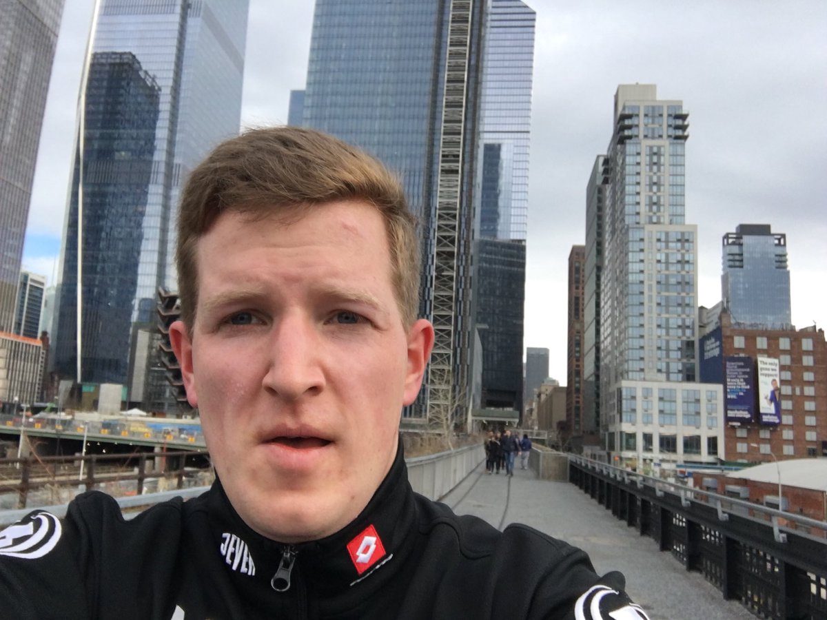 Exhausted picture of me running through New York, NY 