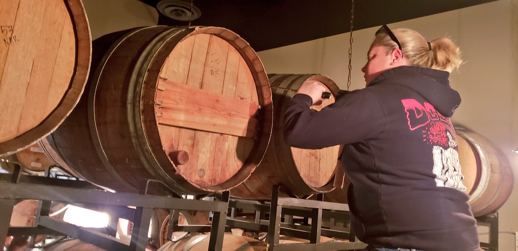 Barrel pH1 <a href="/purposebrewing/">Purpose Brewing</a> will be part of Kelly's wedding ring