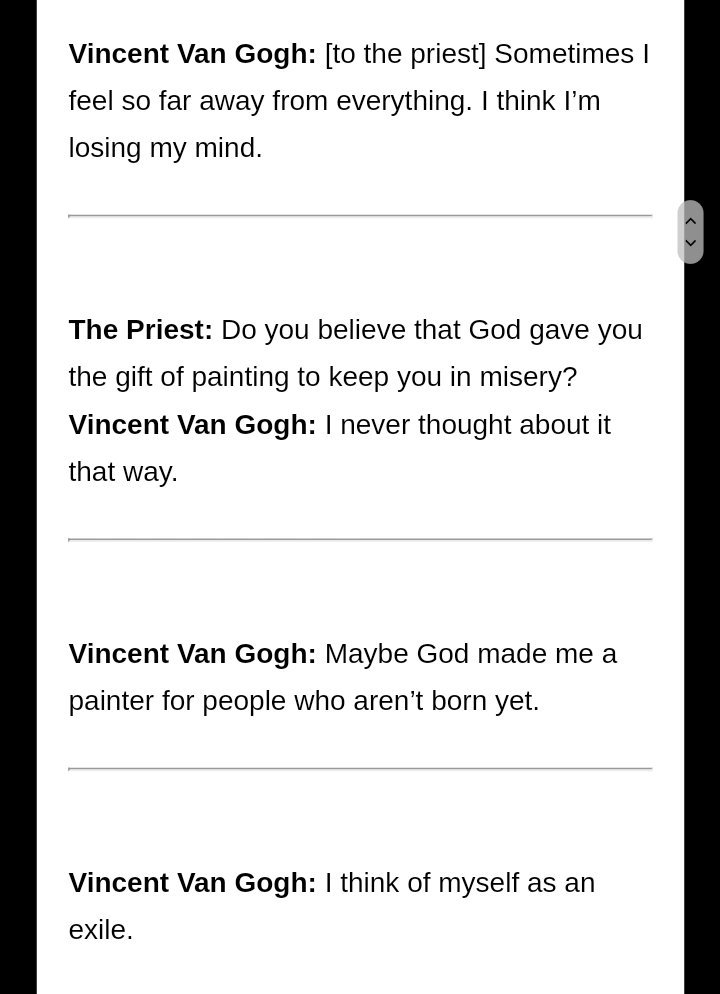 mireyat2's tweet photo. At Eternity's Gate #vincentvangogh  
Beautiful dialogues between the priest and Vincent #willemdefoe #ateternitysgate https://t.co/KW69XwcV4U