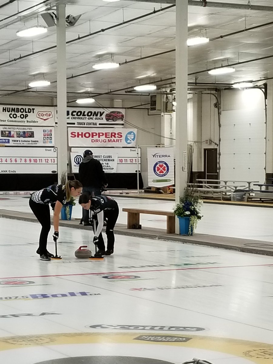 Semi final game in progress, winner plays Silvernagle at 5pm 🥌🥌🥌
#VTScotties