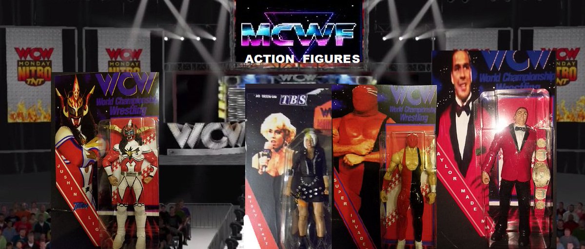 Wcw action figures by @MCWFCUSTOMS @missyhyatt @WWETNAfigures