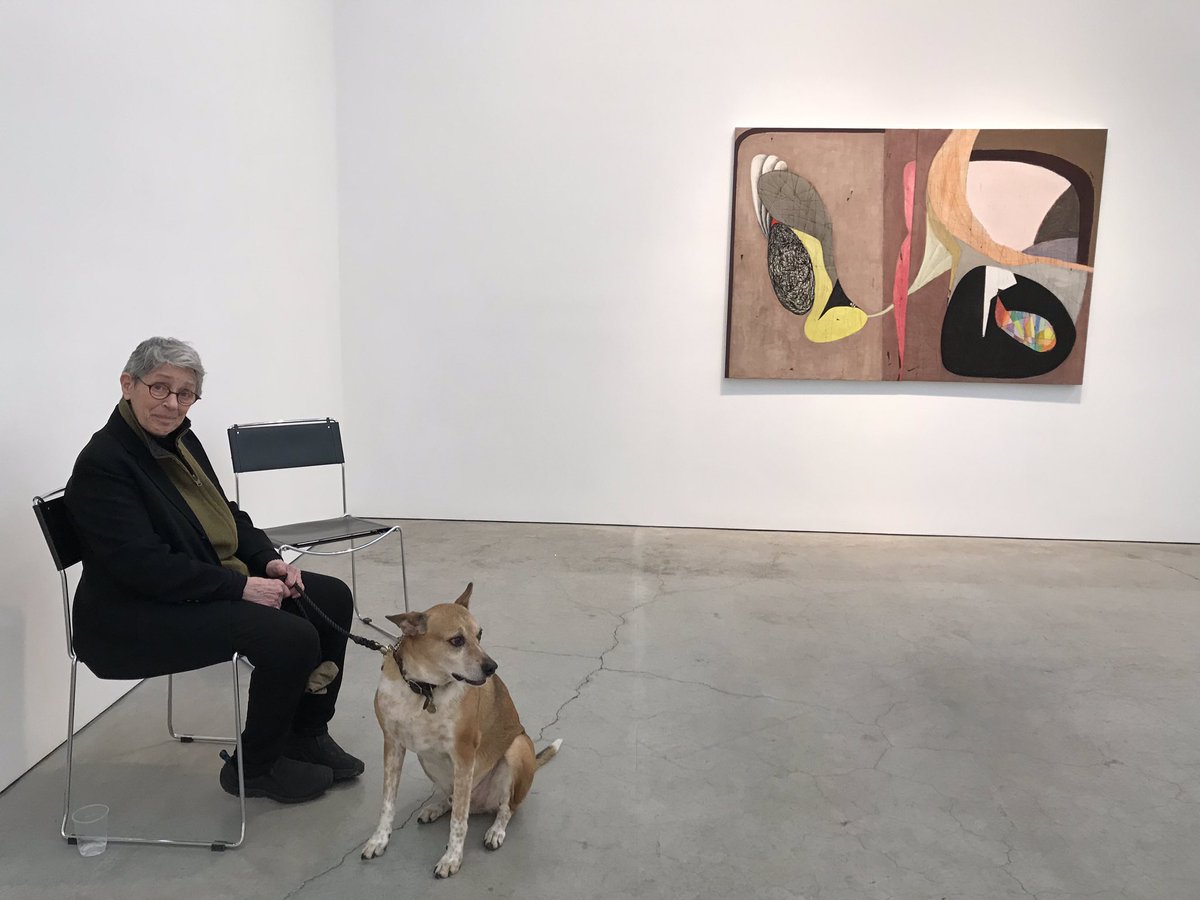clarityhaynes's tweet photo. This photo of Brenda Goodman was taken on Saturday at her show at @SikkemaJenkins. She’s come so far! What an inspiration. https://t.co/eRlVvb2XoF