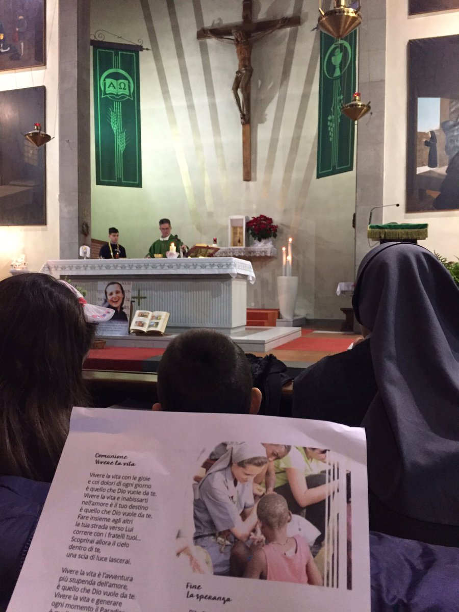Eucaristía de acción de gracias en Montecatini! Chiara, tu semilla crece!