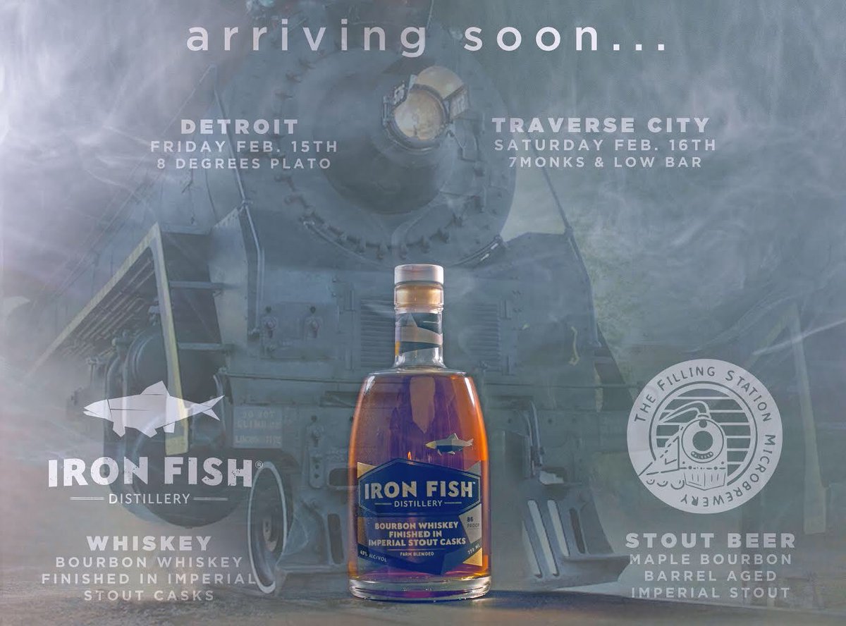 IronFishDistil's tweet image. COMING SOON! We’re so thrilled about the upcoming release of our #BourbonImperialStout and @fillingstationtc’s #IronJunctionBourbonStout. Join us Feb 15th @8degreesplato and Feb 16th @7Monks 7Monks &amp;amp; @lowbartc for a special release of both the Stout and Whiskey 🥃🍺 @ImperialBev