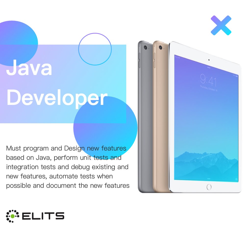 ElitsCanada's tweet photo. We also need an experienced Java Developer! Check it out! 😀
#Elits #Montreal #jobs #Java #Developer #JavaDeveloper #Experinced
https://t.co/YBPj1JrBJH https://t.co/FrA0LZXTbn