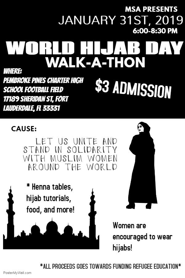 Our Walk-A-Thon is this Thursday, we would really appreciate if you came out to support!