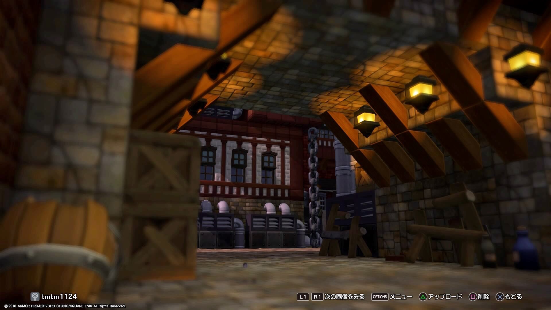 臼井ともみ 赤はスチームパンクな街 に W パイプとか排気口とかレンガ好きな人増えてー ごちゃっとしたトンネル気に入ってます 自然のない曇り空の似合う汚れた街にする ドラクエビルダーズ２ Dqb2