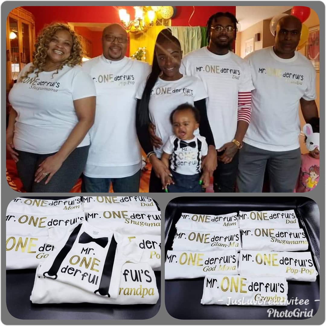 Mr. ONEderful's Birthday Shirts 🎈
#JusLuvCreativitee
#CustomShirts #CustomTees #CustomTShirt #PersonalizedTees #PersonalizedTShirts #PersonalizedShirts #PersonalizedGifts #BirthdayTees #BirthdayShirts #BirthdayTShirts #BirthdayCrew #FirstBirthday #1stBirthday #MrONEderful