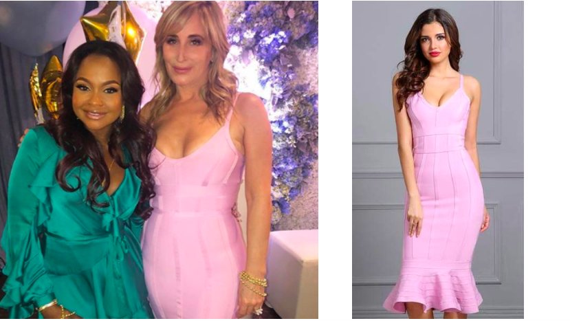 baby pink bandage dress