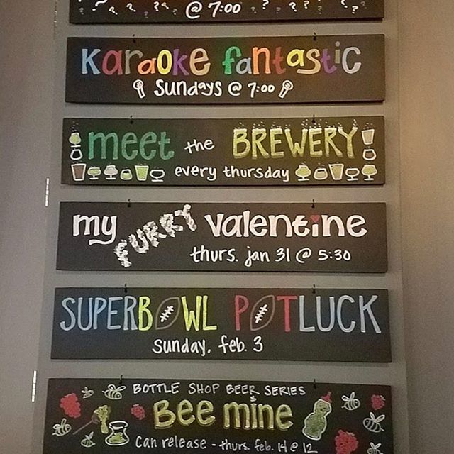 Sunday Funday in full swing with Karaoke Fantastic tonight at 7. Check out Jen’s skills with our new event board! 👀#karaoke #beer #northside bit.ly/2S5Nd2h