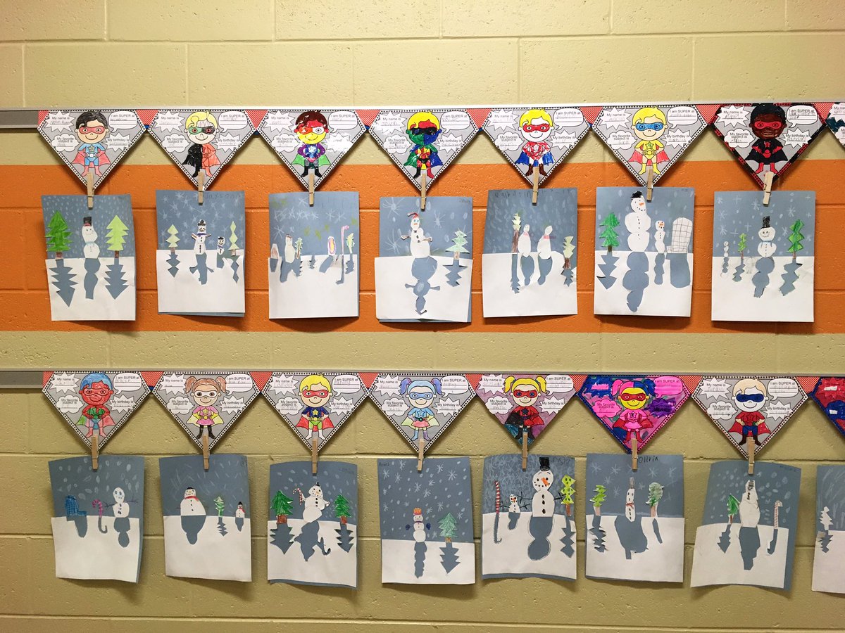 kelsey_hester's tweet image. Shadow snowmen ⛄️ #secondgradeart @XeniaTecumseh @XeniaSchools