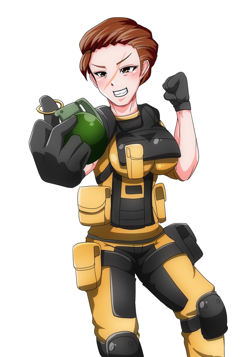 R6s技研究所 パワー系女子 フィンカさん R6s Rainbow6siege レインボーシックスシージ R6s絵