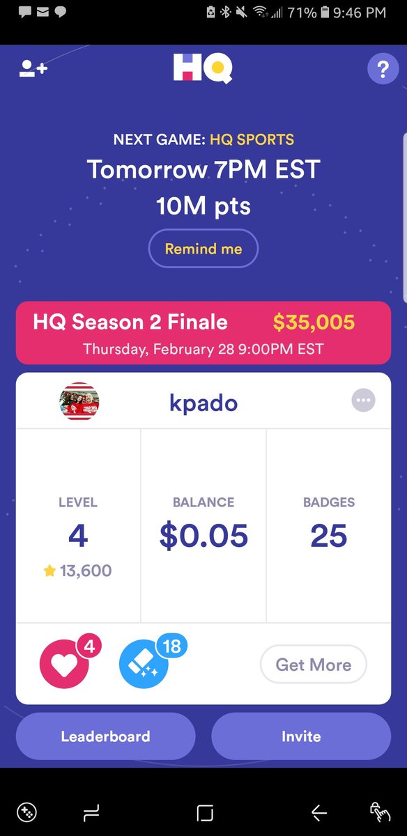 thekpado's tweet photo. IS THIS THE REAL LIFE, IS IT JUST FANTASY? I ACTUALLY WON ON @hqwords TONIGHT!! 😁😁 https://t.co/zuZgo7WRIt