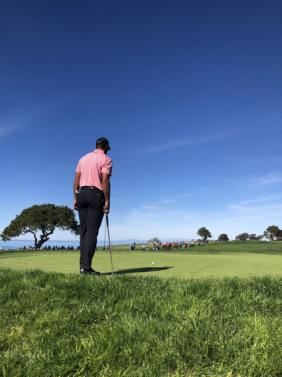 Still not over how amazing today was!! Thanks <a href="/TigerWoods/">Tiger Woods</a> for the golf ball!! I think our socks brought you some luck on the back nine @katkennedygolf 🐥🐥🐥🐥🐥