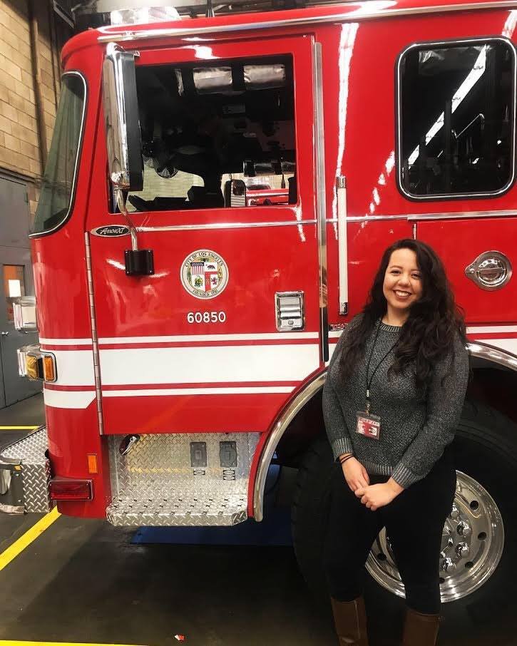 LAFDtalk's tweet photo. #FacesOfTheLAFD introduces Student Professional Worker Rosanna Cornejo, from the @LAFD Training & Support Bureau, Rosanna is an integral part of the Headquarters team that assures our personnel are always prepared and equipped to do their best.
See More: https://t.co/EWDAfM9Rko https://t.co/Qp6eQpPc09
